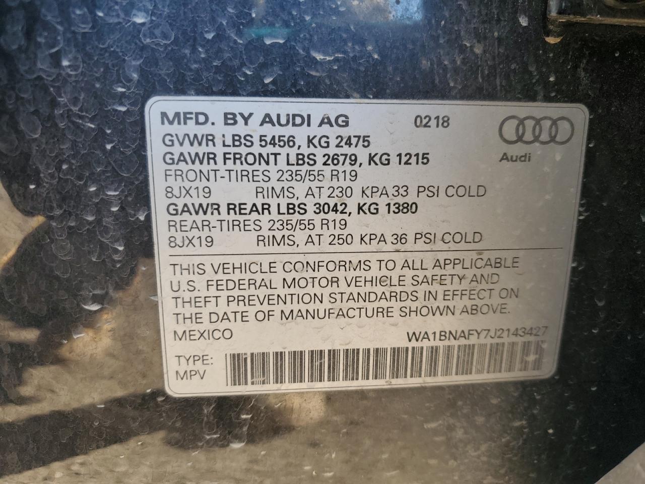 2018 AUDI Q5
