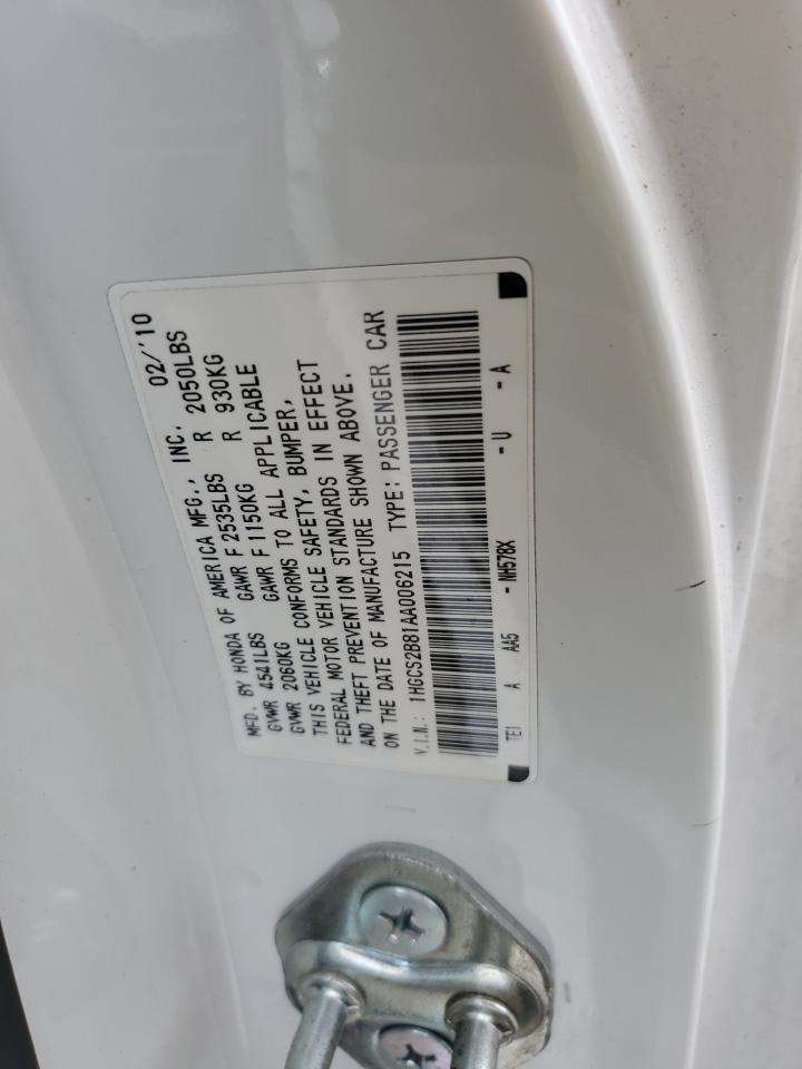 2010 HONDA ACCORD