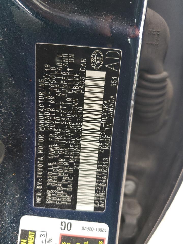 2018 TOYOTA COROLLA