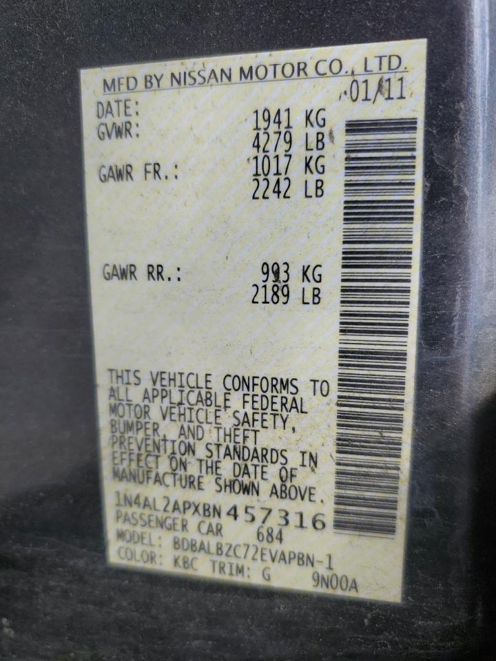 2011 NISSAN ALTIMA