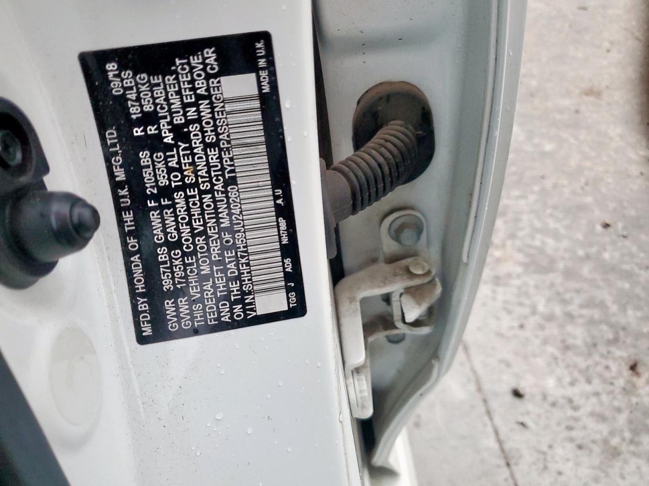 2018 HONDA CIVIC