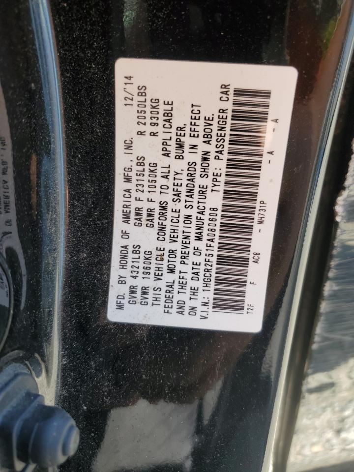 2015 HONDA ACCORD