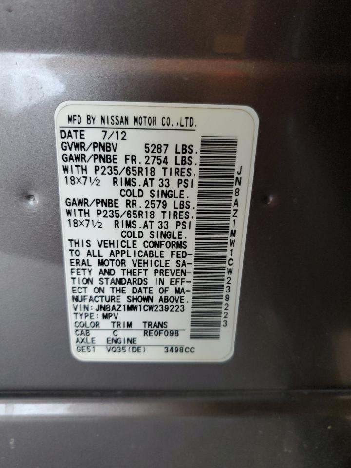 2012 NISSAN MURANO