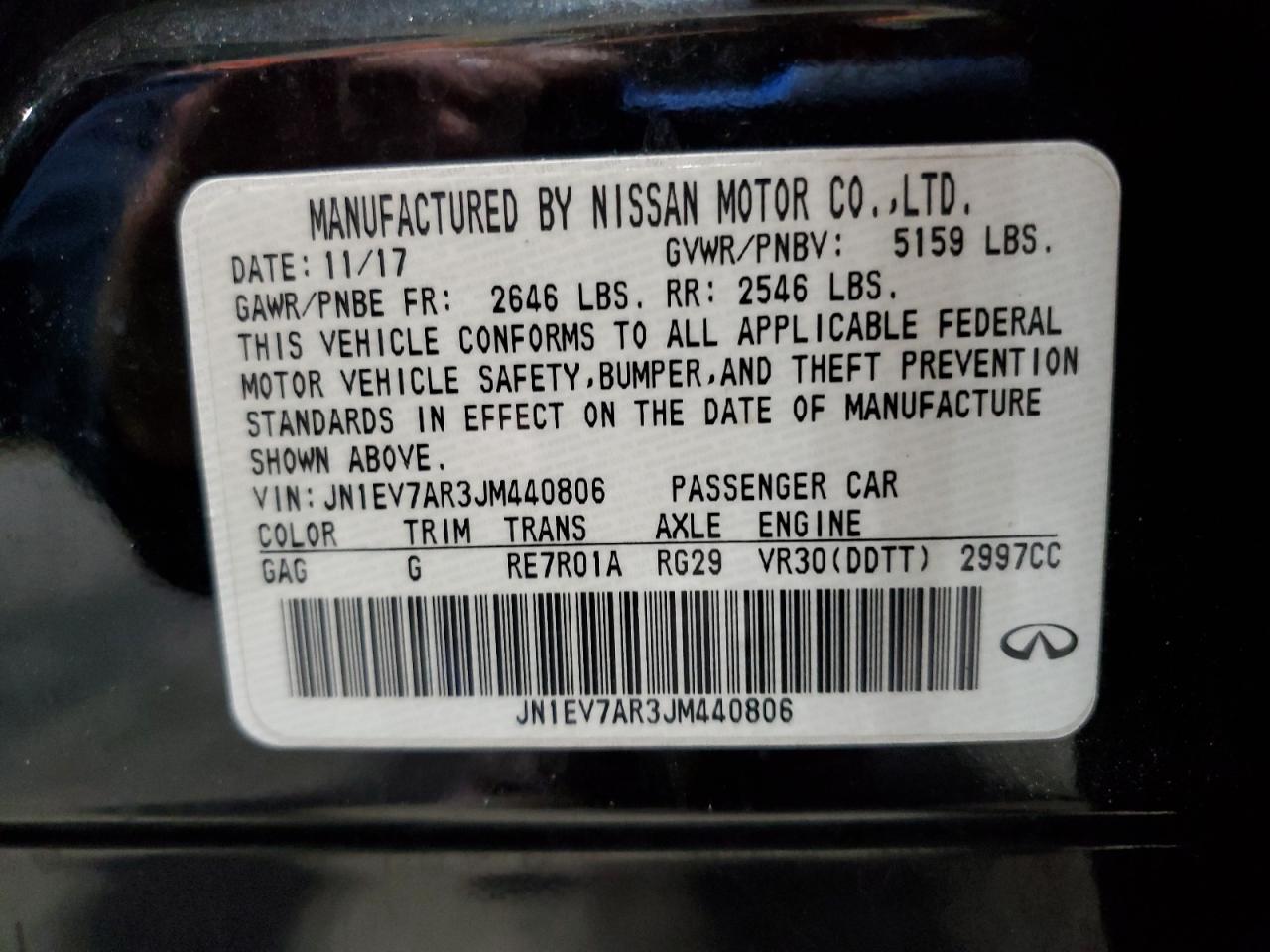 2018 INFINITI Q50