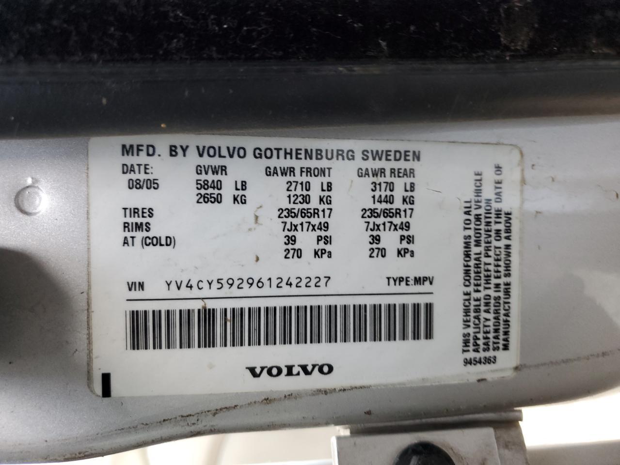 2006 VOLVO XC90