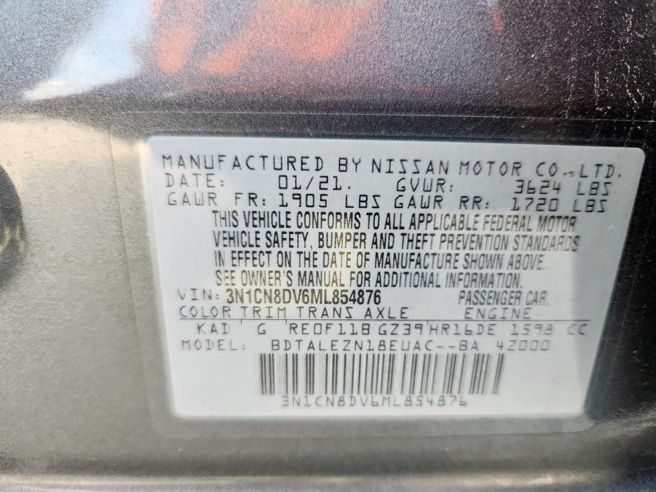 2021 NISSAN VERSA