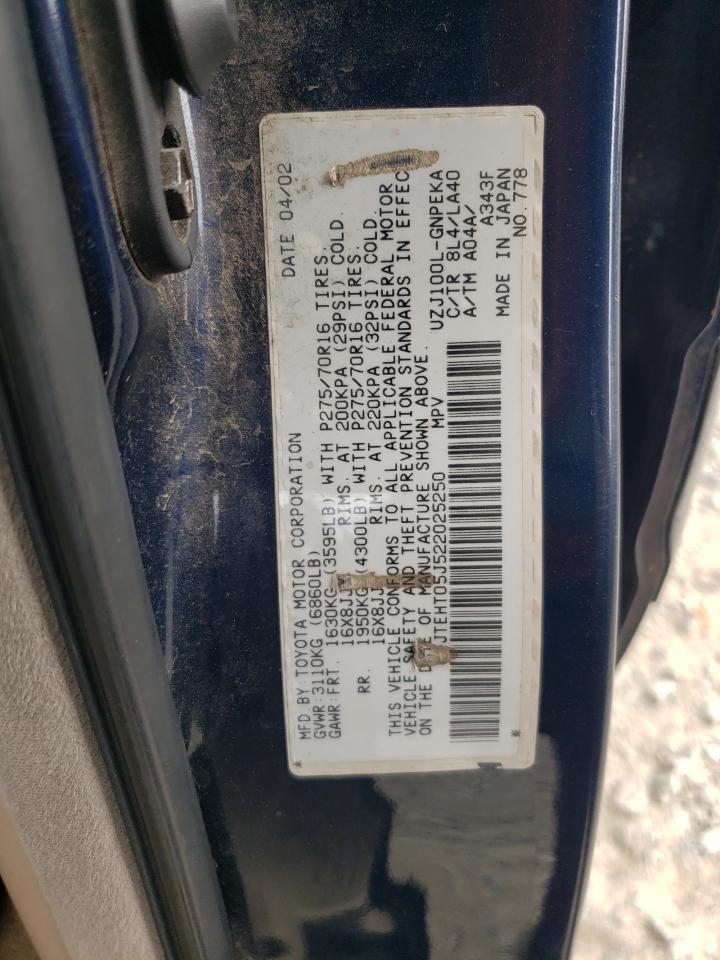 2002 TOYOTA LAND CRUISER