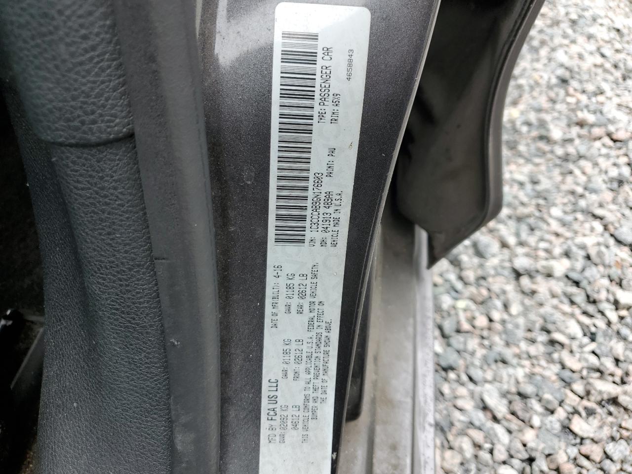 2016 CHRYSLER 200