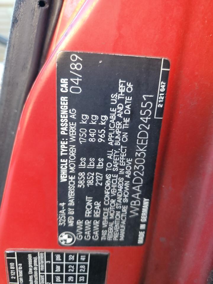1989 BMW 3 SERIES