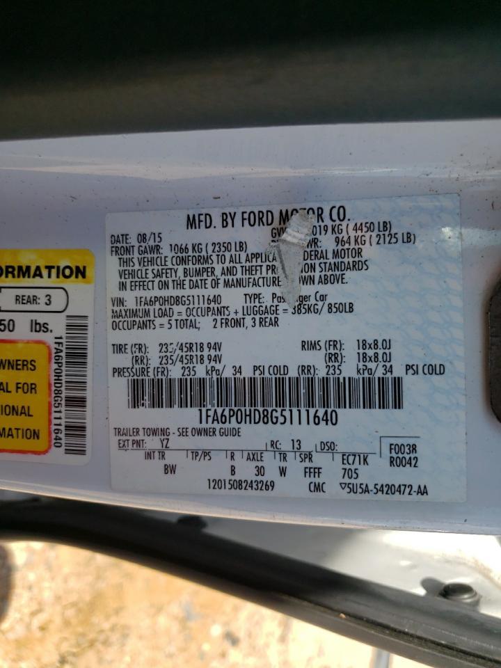 2016 FORD FUSION