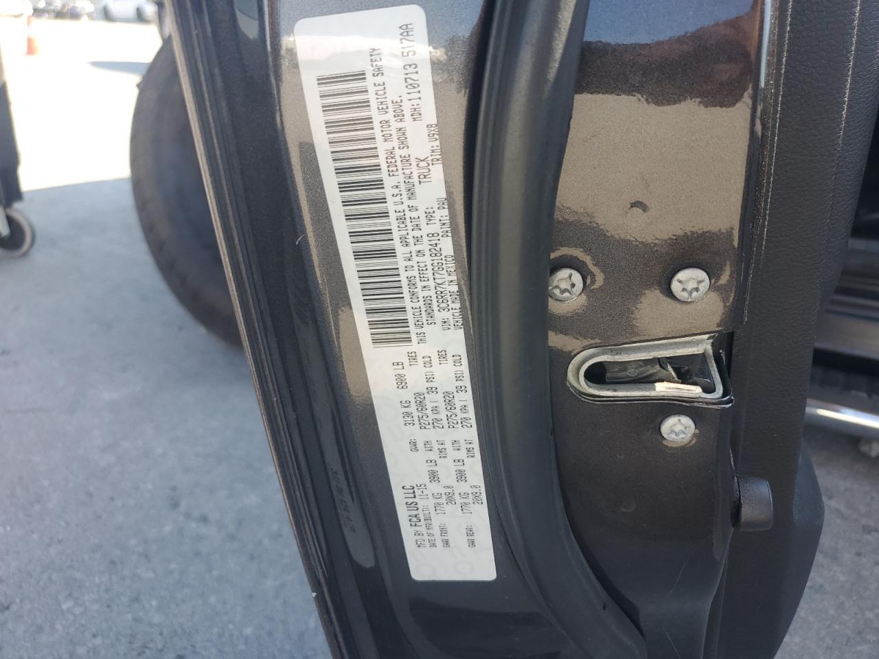 2016 RAM 1500
