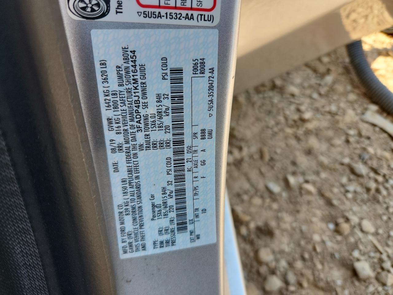 2019 FORD Fiesta