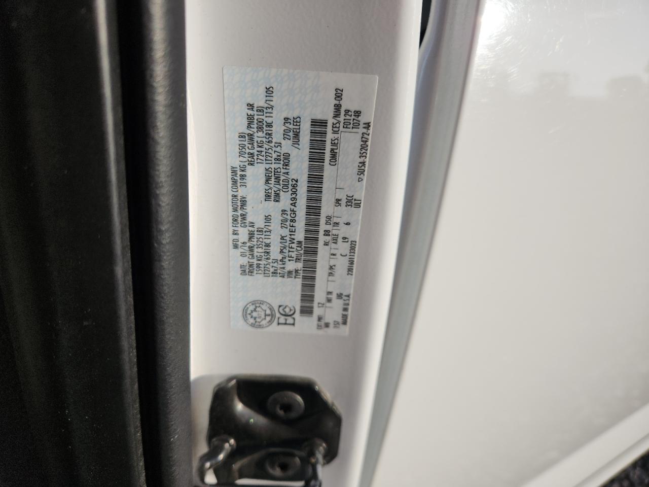 2016 FORD F-150