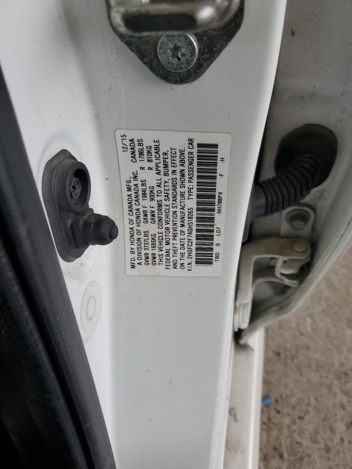 2016 HONDA CIVIC