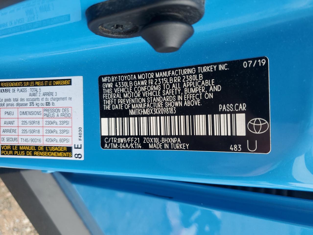 2019 TOYOTA C-HR