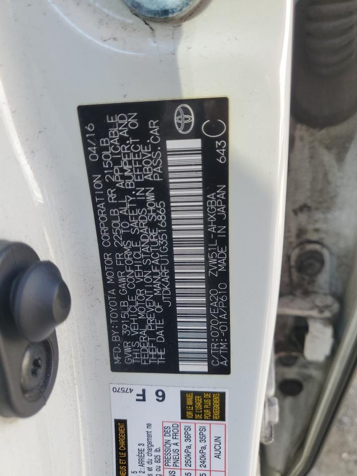 2016 TOYOTA PRIUS
