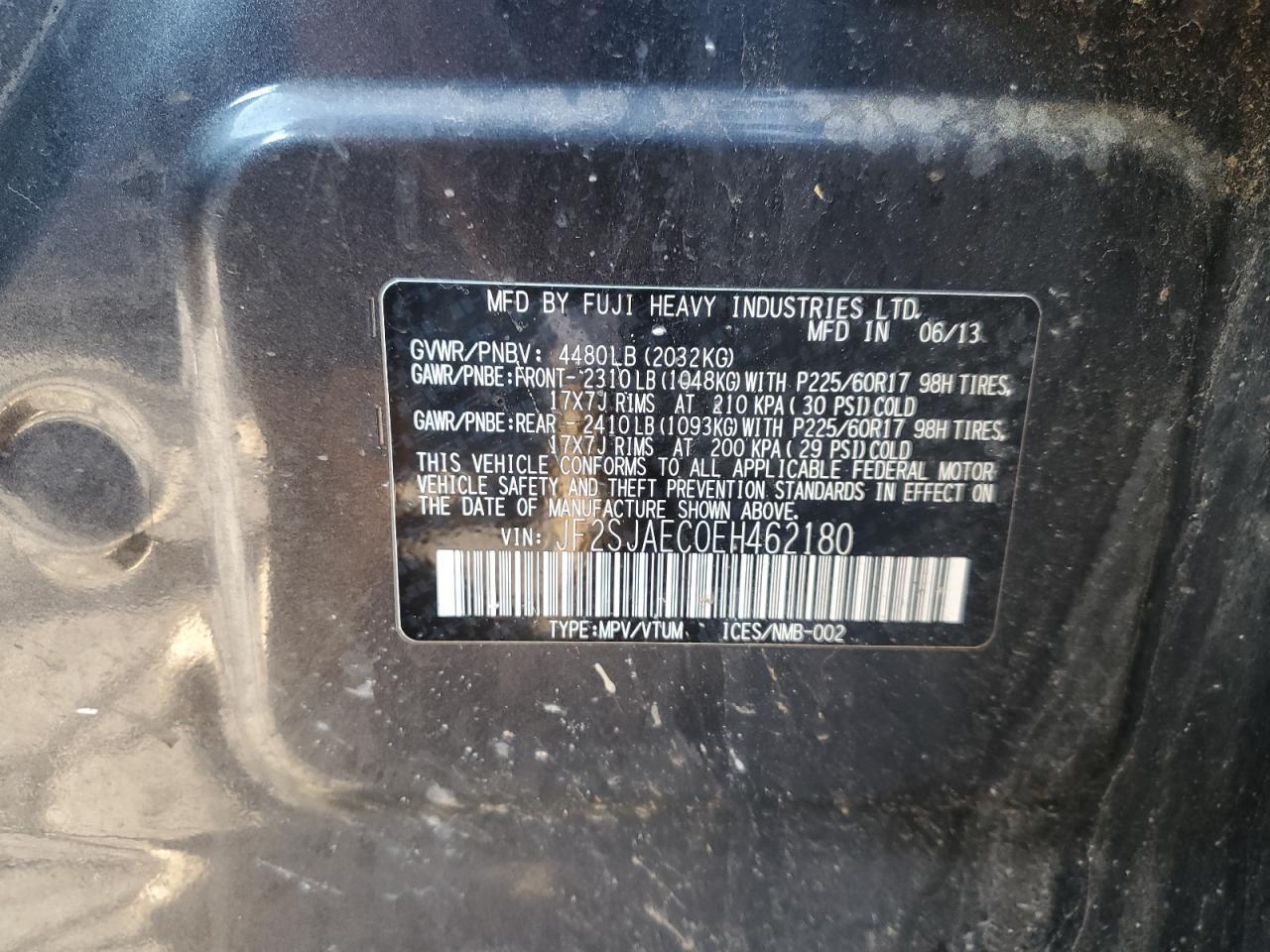 2014 SUBARU FORESTER