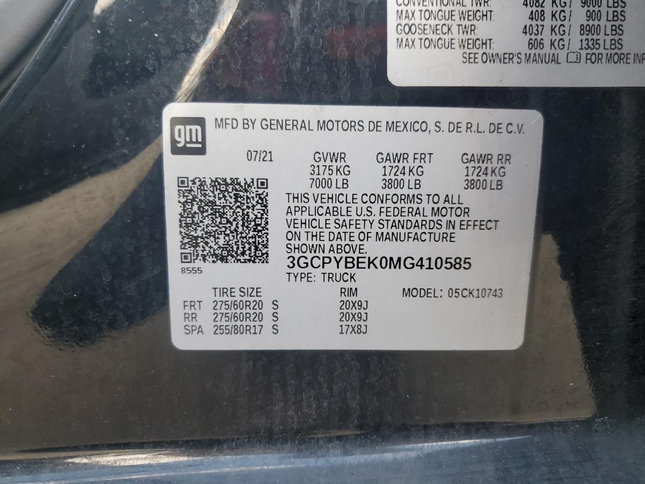 2021 CHEVROLET Silverado