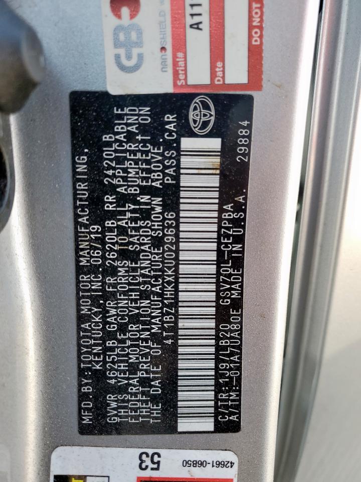 2019 TOYOTA CAMRY