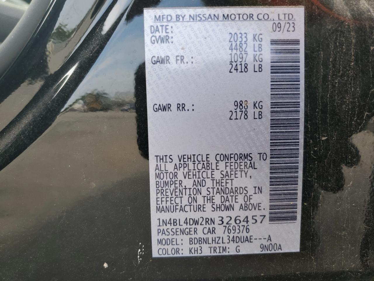 2024 NISSAN ALTIMA