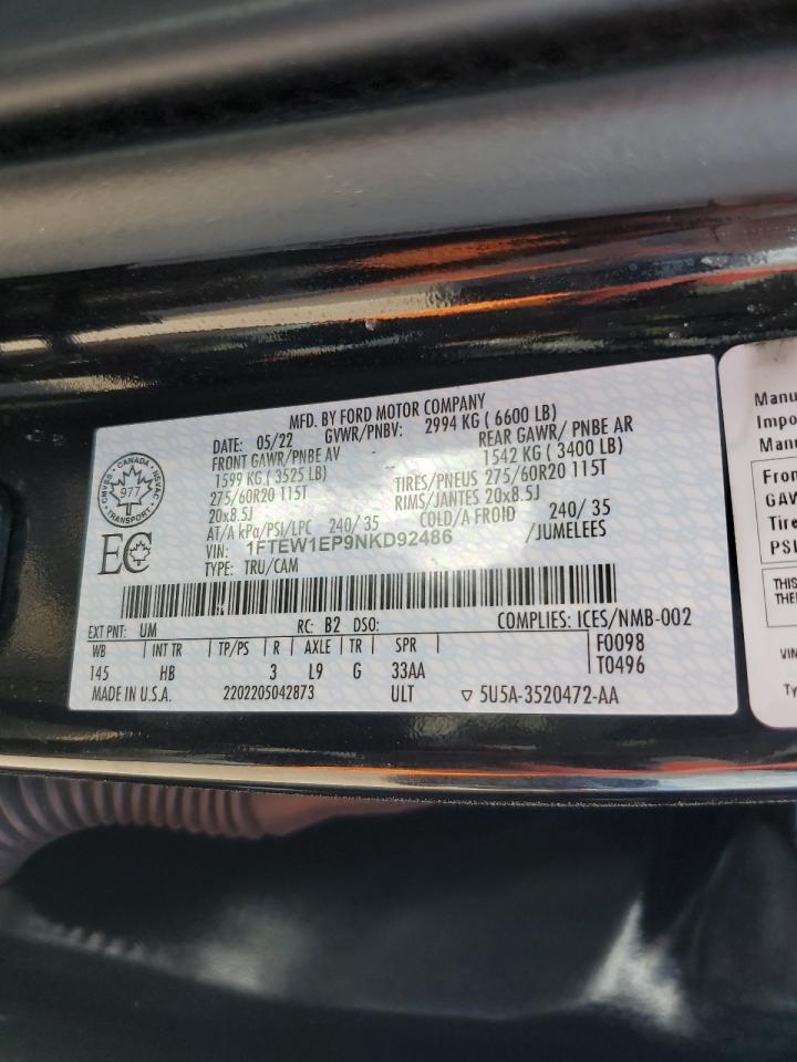 2022 FORD F-150