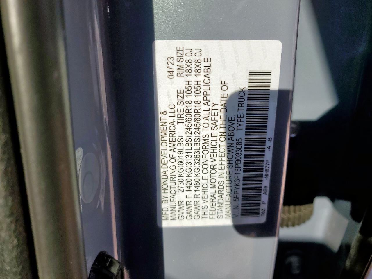 2023 HONDA Ridgeline