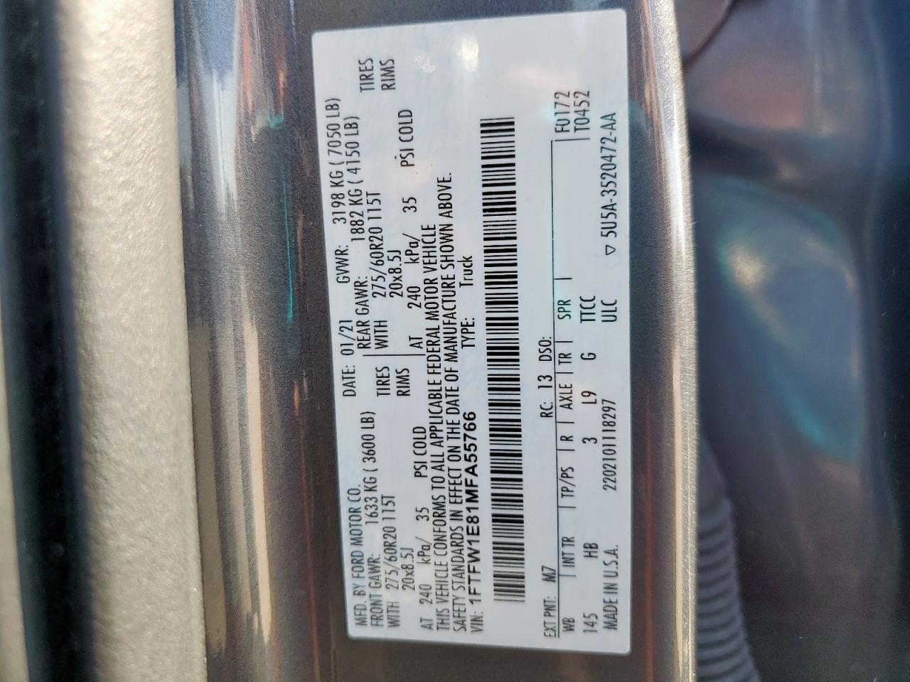 2021 FORD F-150