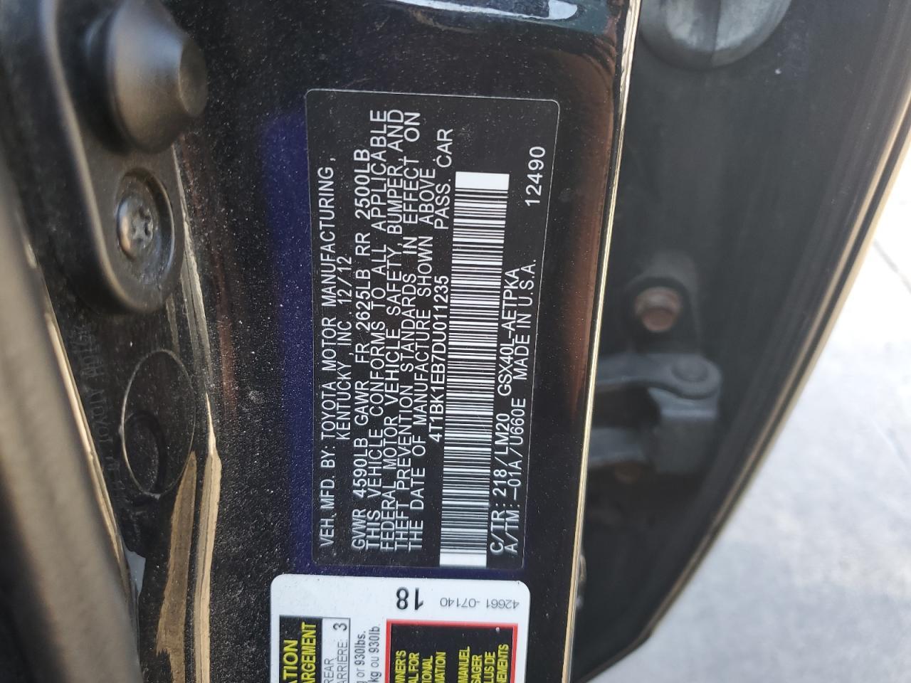 2013 TOYOTA Avalon