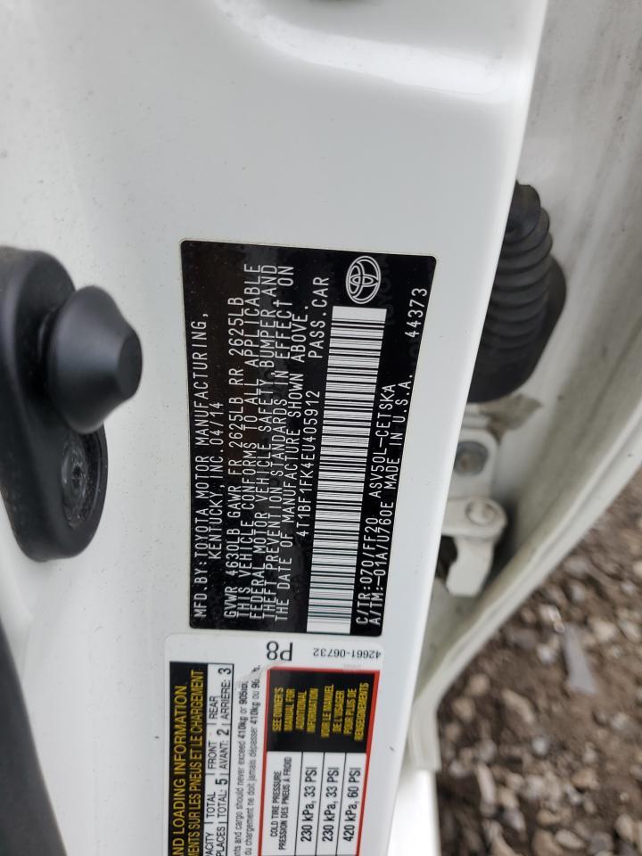 2014 TOYOTA CAMRY