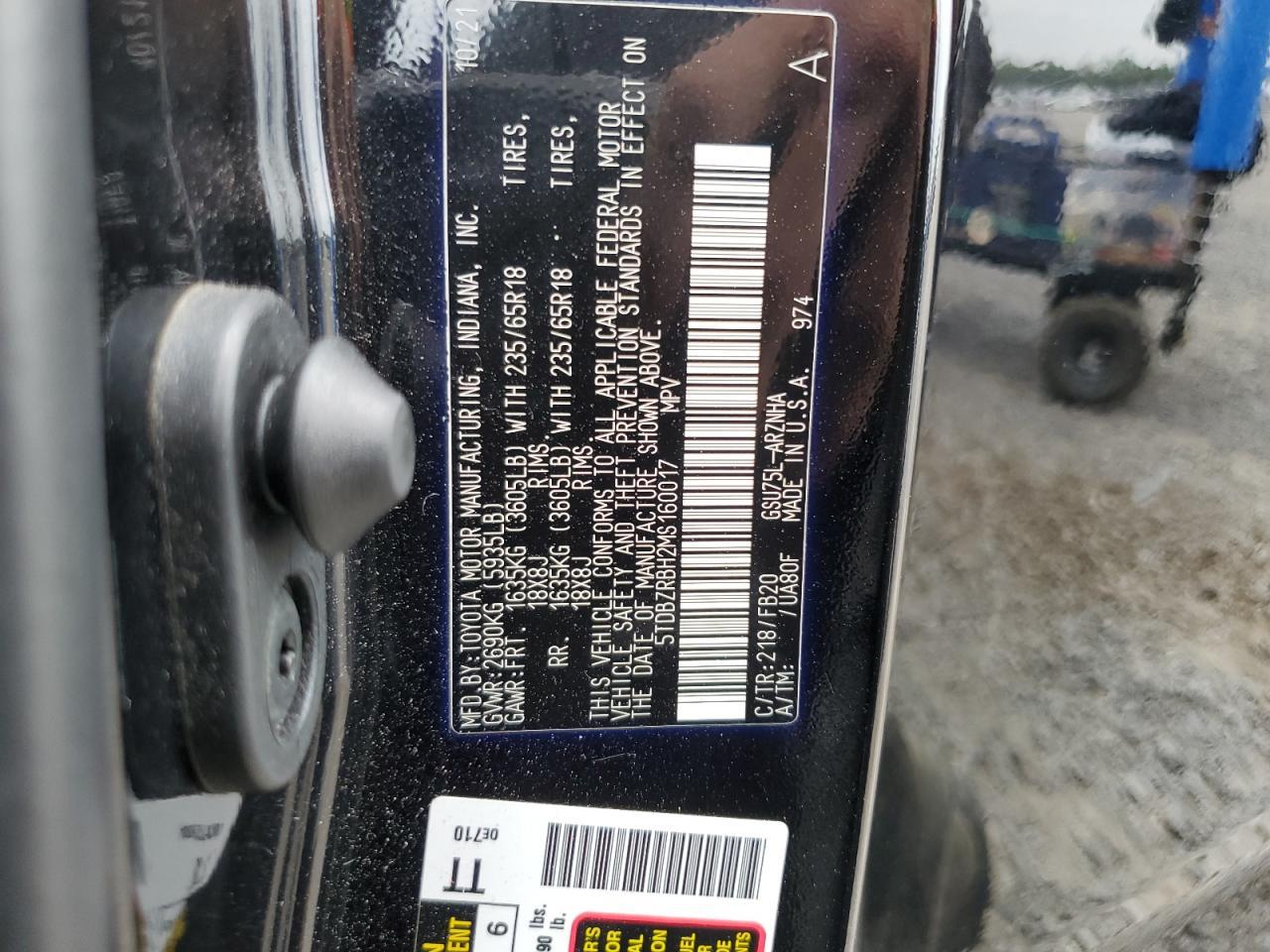 2021 TOYOTA HIGHLANDER