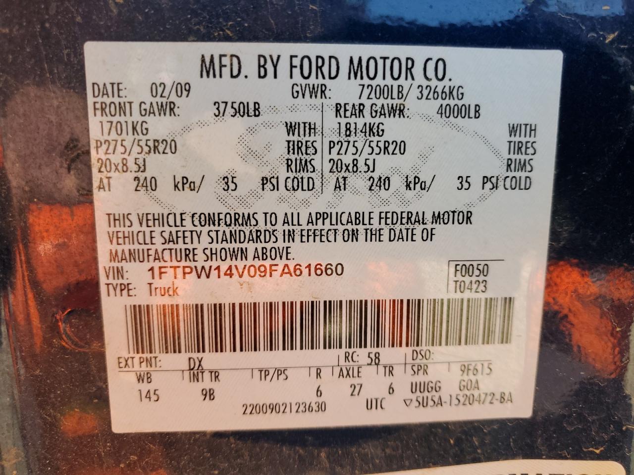 2009 FORD F-150