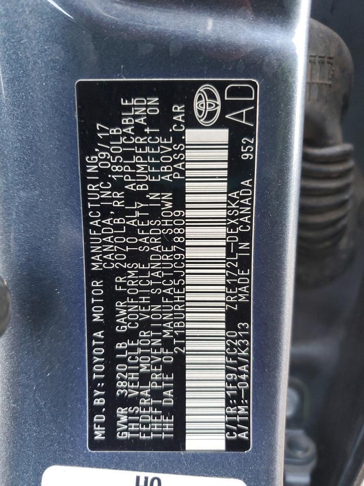 2018 TOYOTA COROLLA