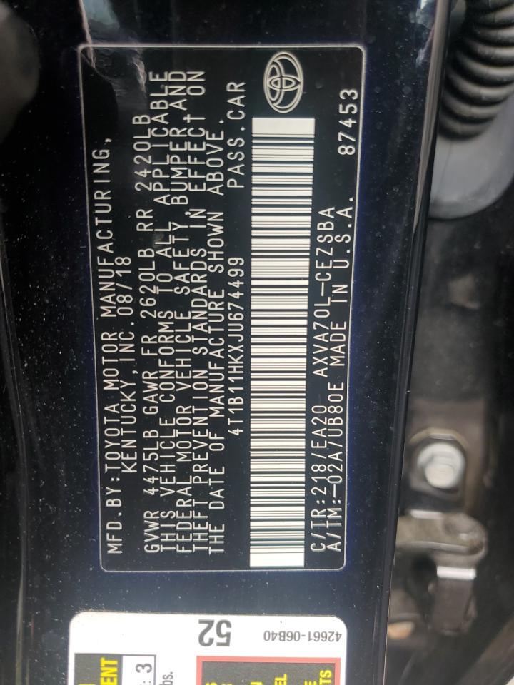 2018 TOYOTA CAMRY