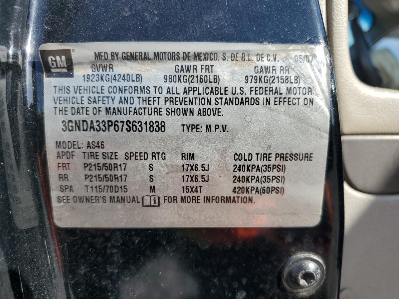 2007 CHEVROLET HHR