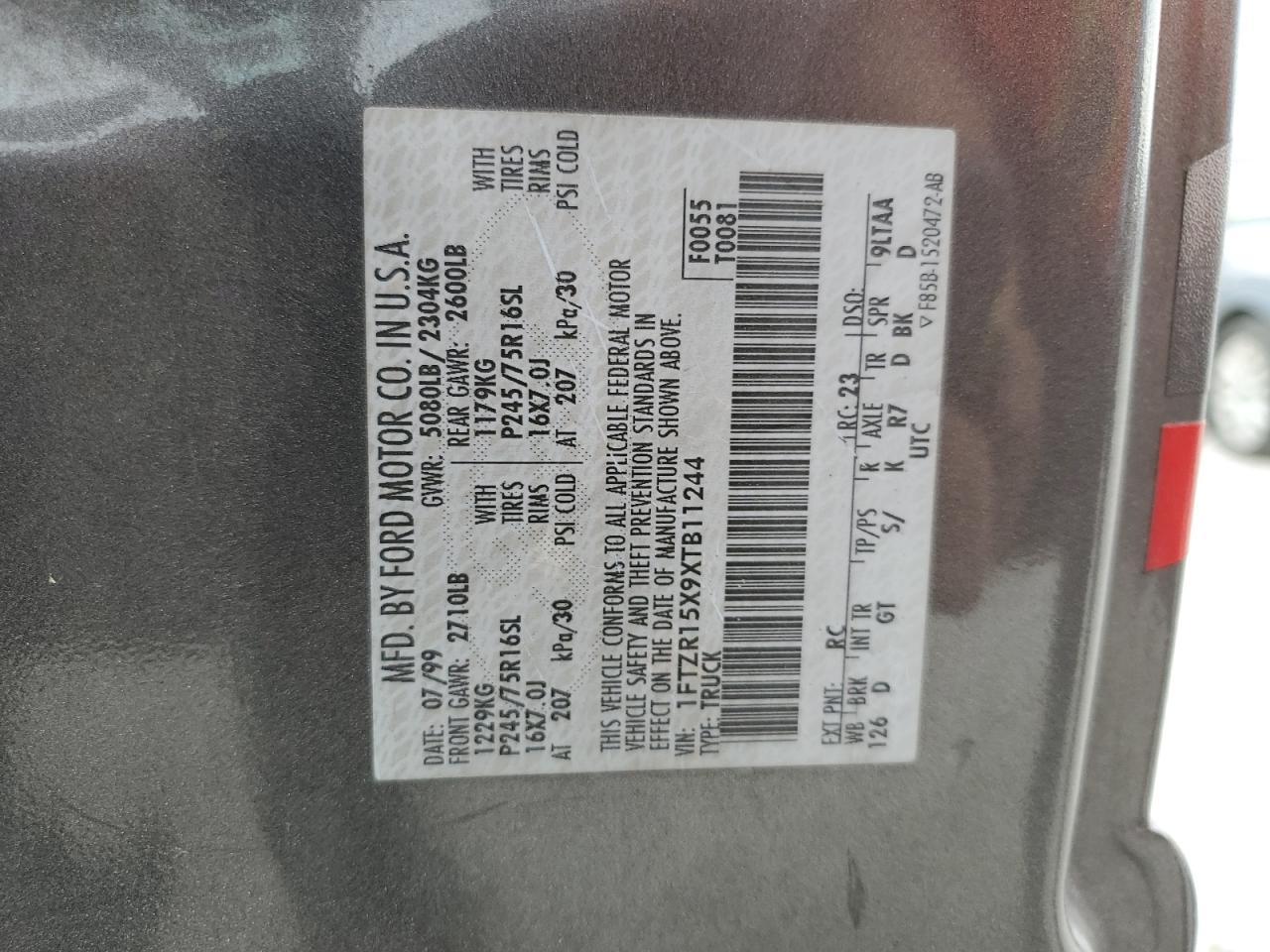 1999 FORD RANGER