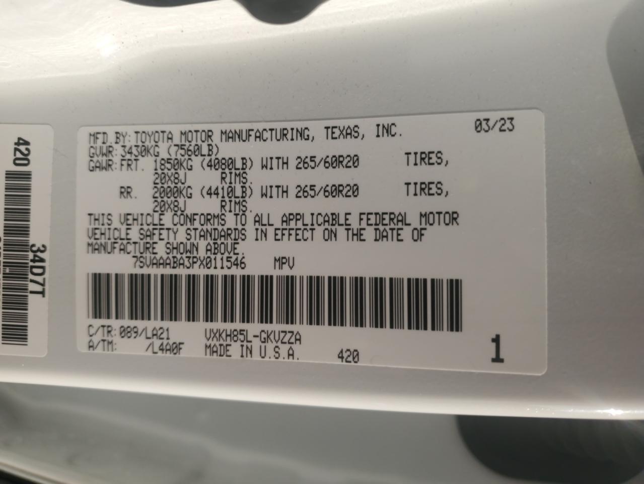2023 TOYOTA Sequoia