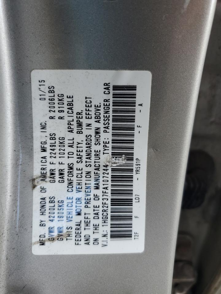 2015 HONDA ACCORD