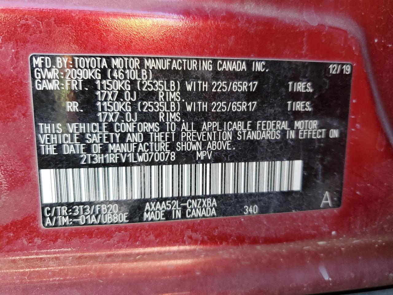 2020 TOYOTA RAV4