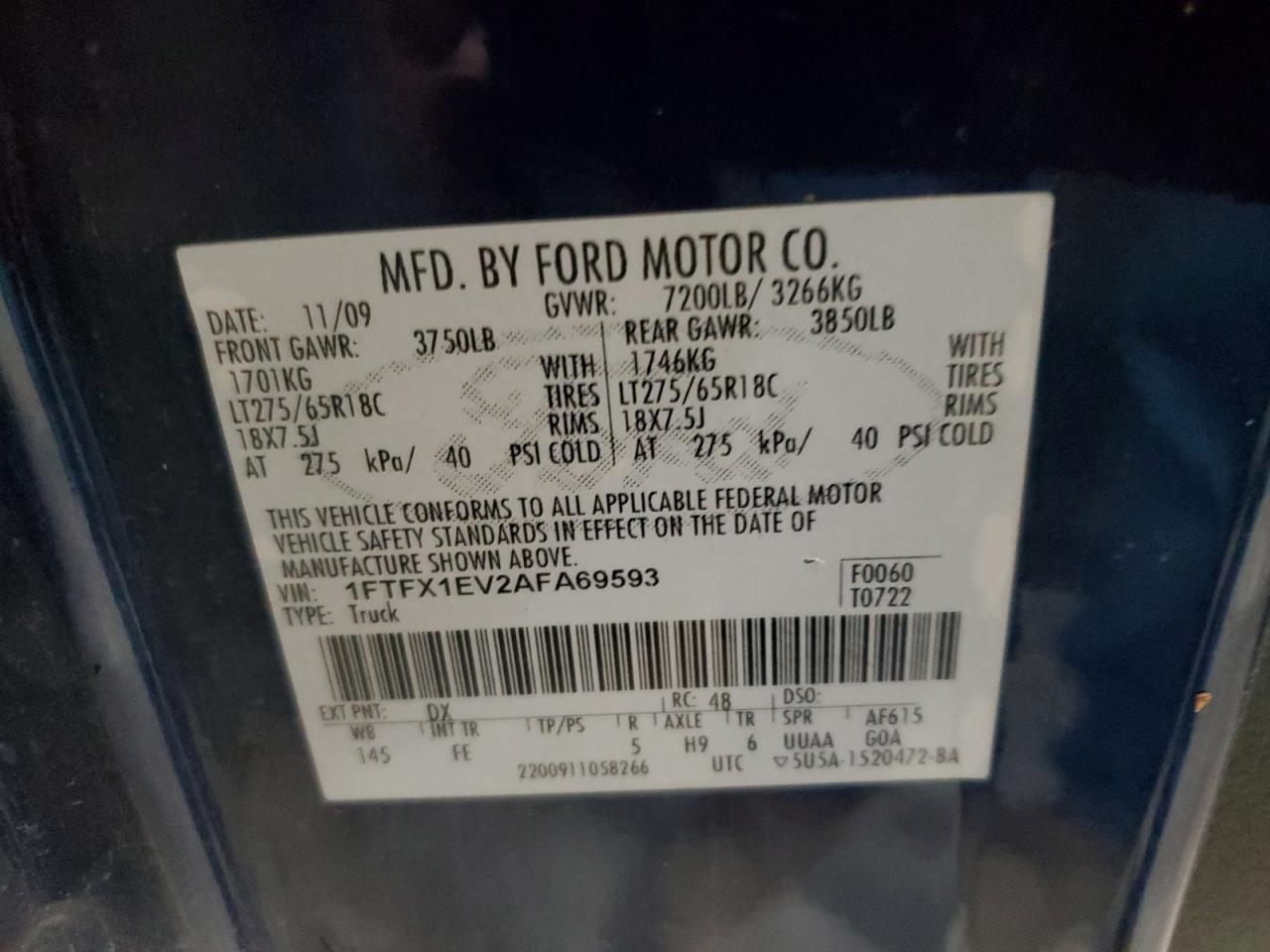 2010 FORD F-150