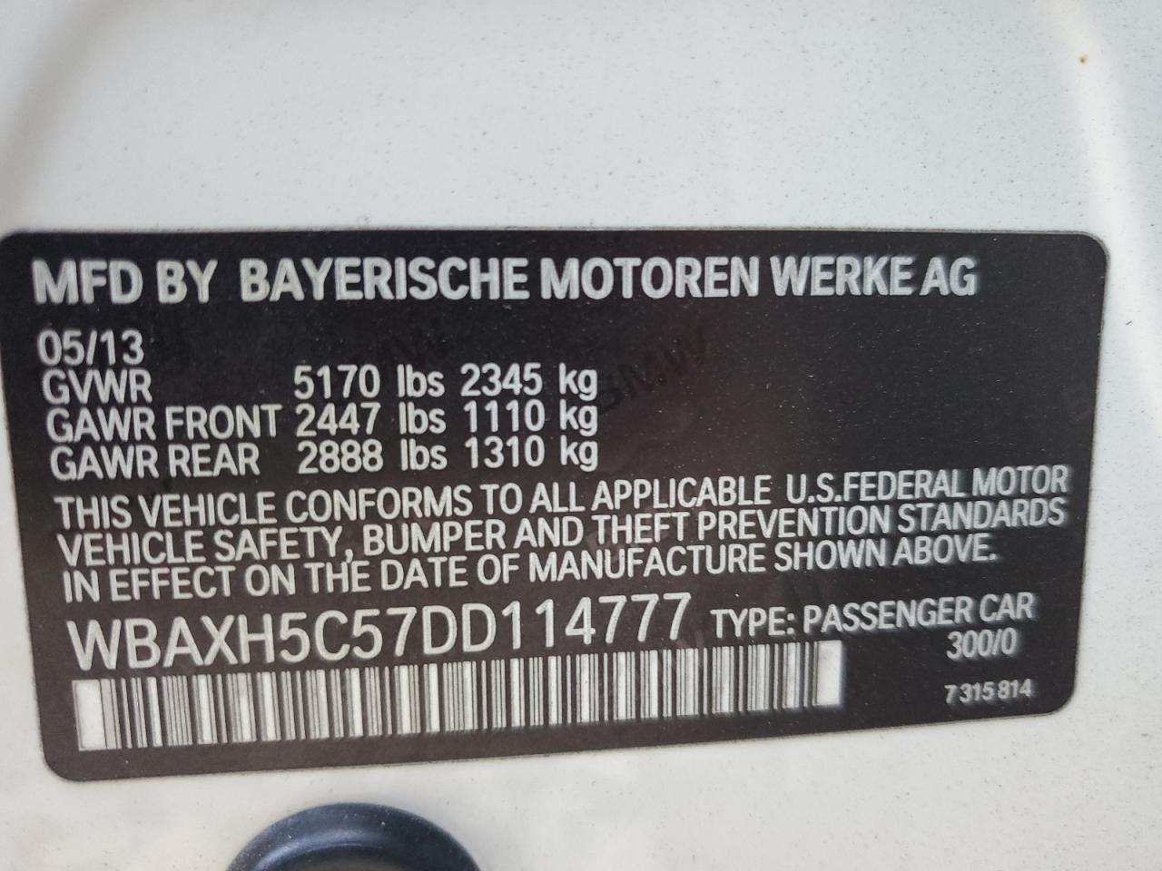 2013 BMW 5 series
