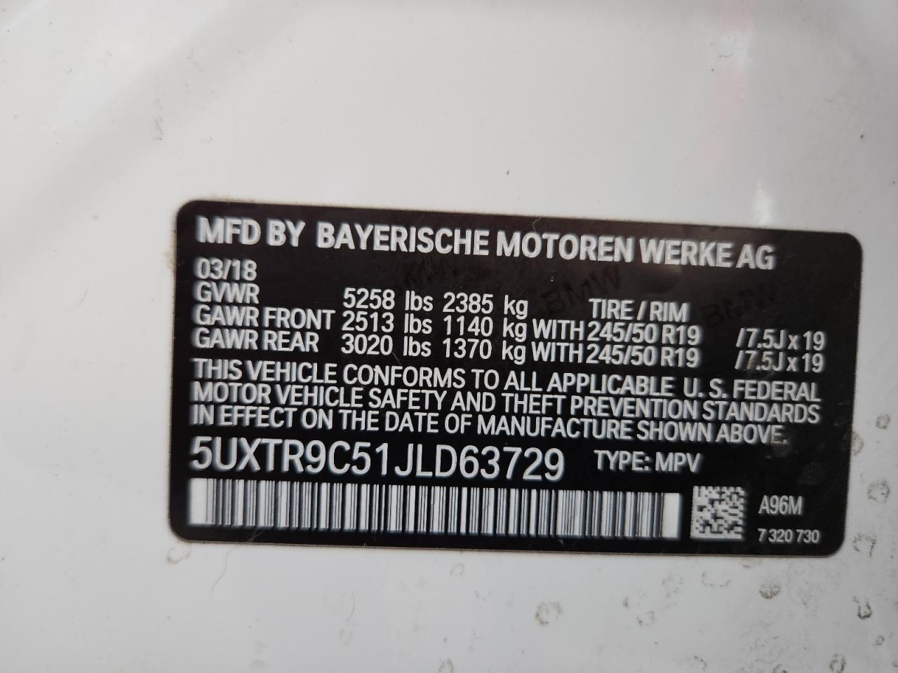 2018 BMW X3