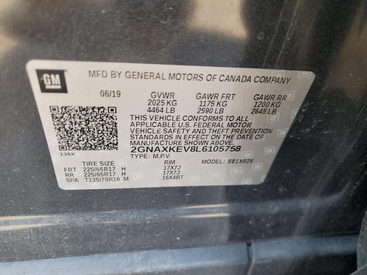 2020 CHEVROLET EQUINOX