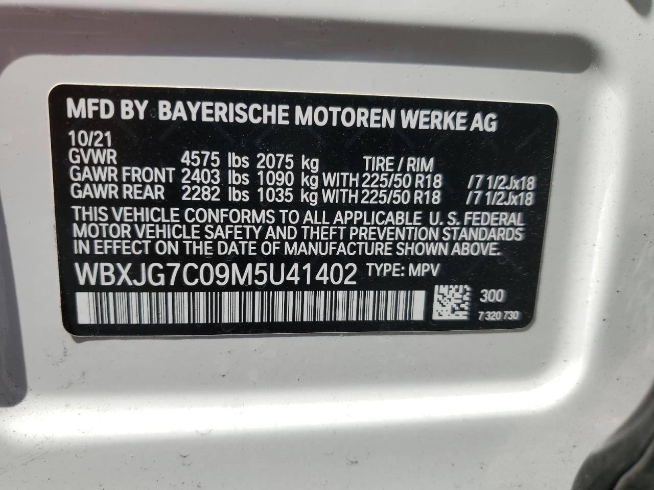 2021 BMW X1