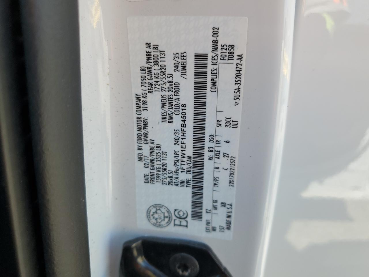2017 FORD F-150