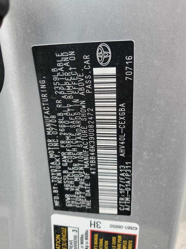 2009 TOYOTA CAMRY