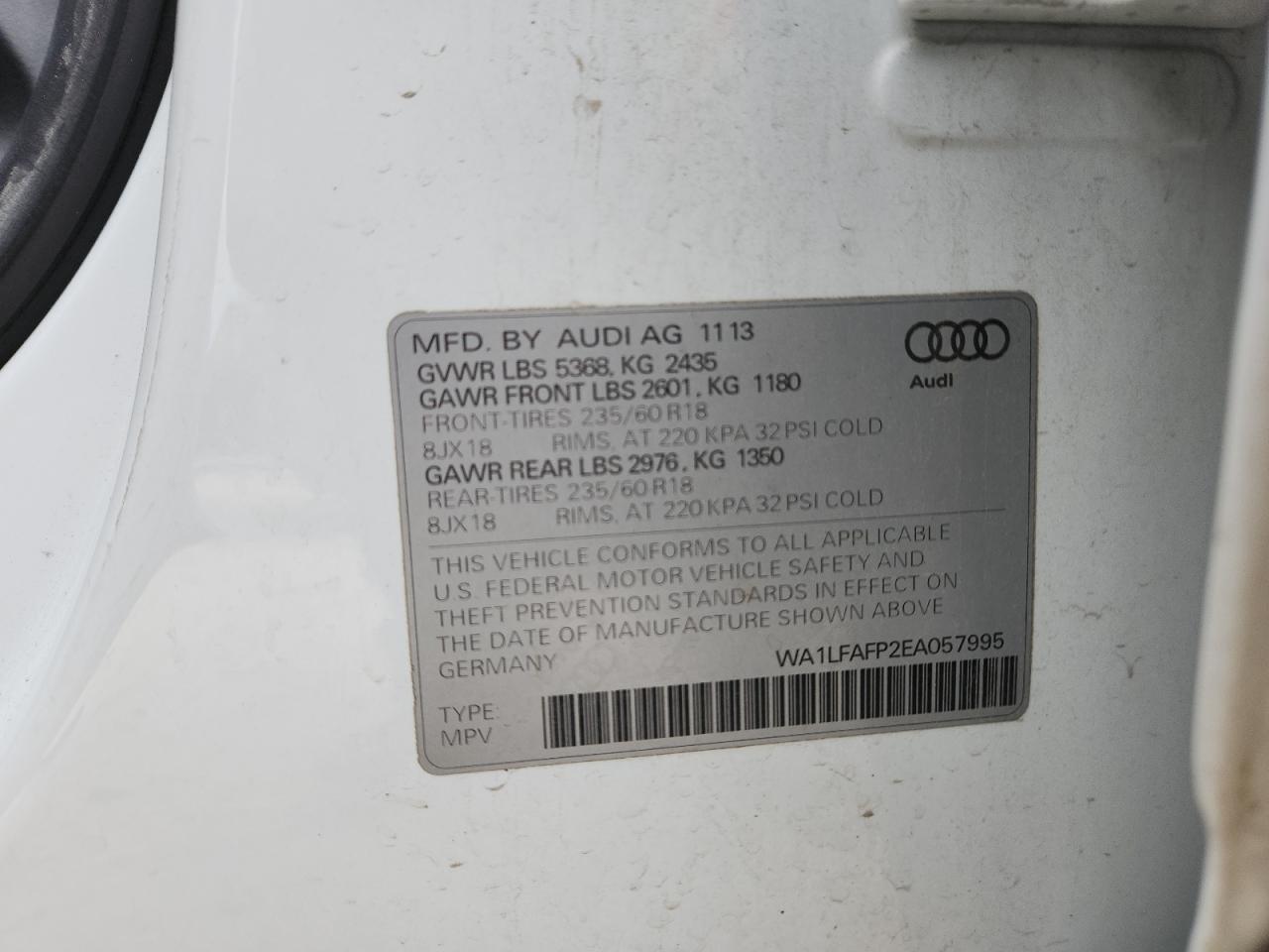 2014 AUDI Q5