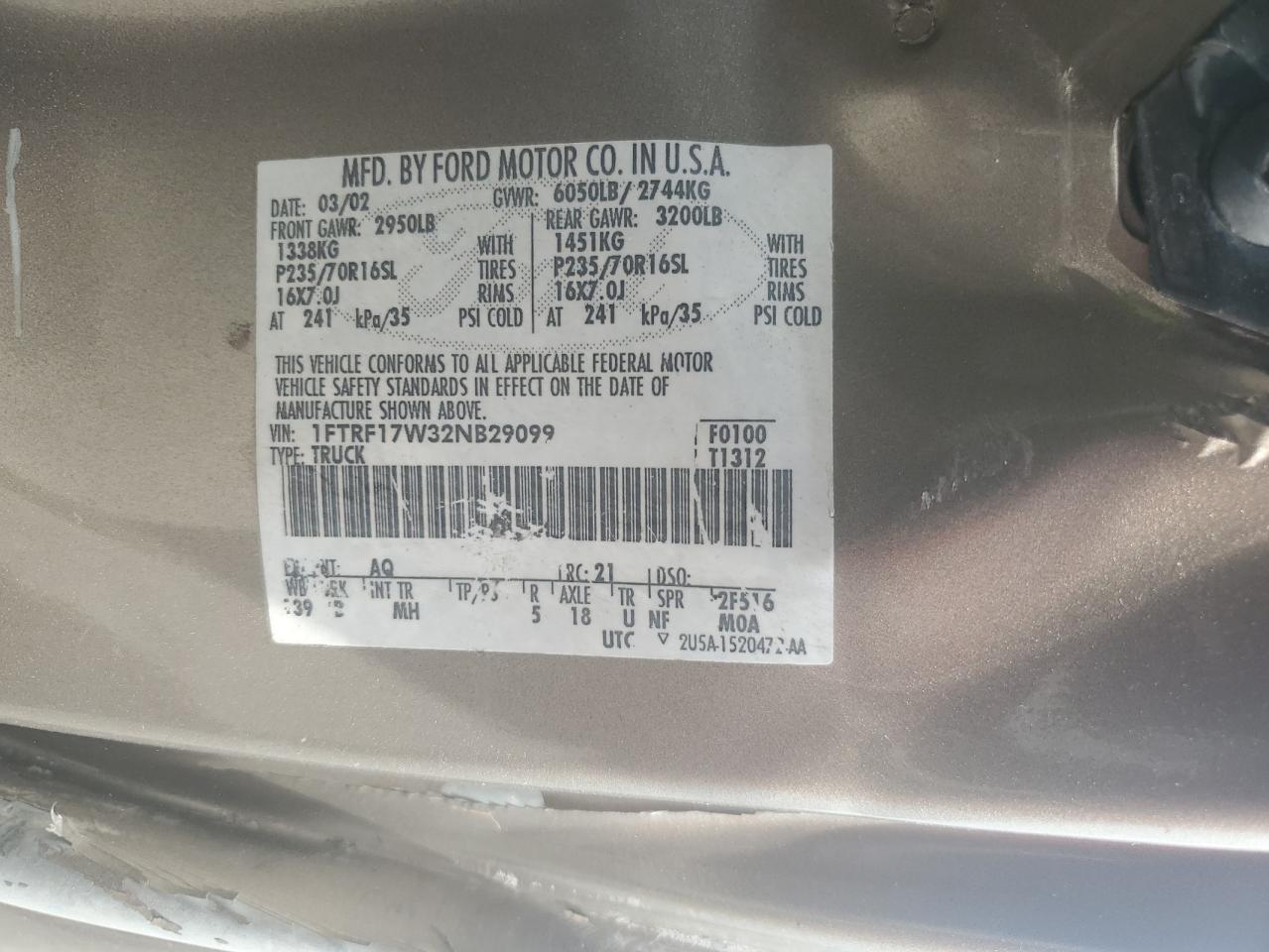 2002 FORD F-150