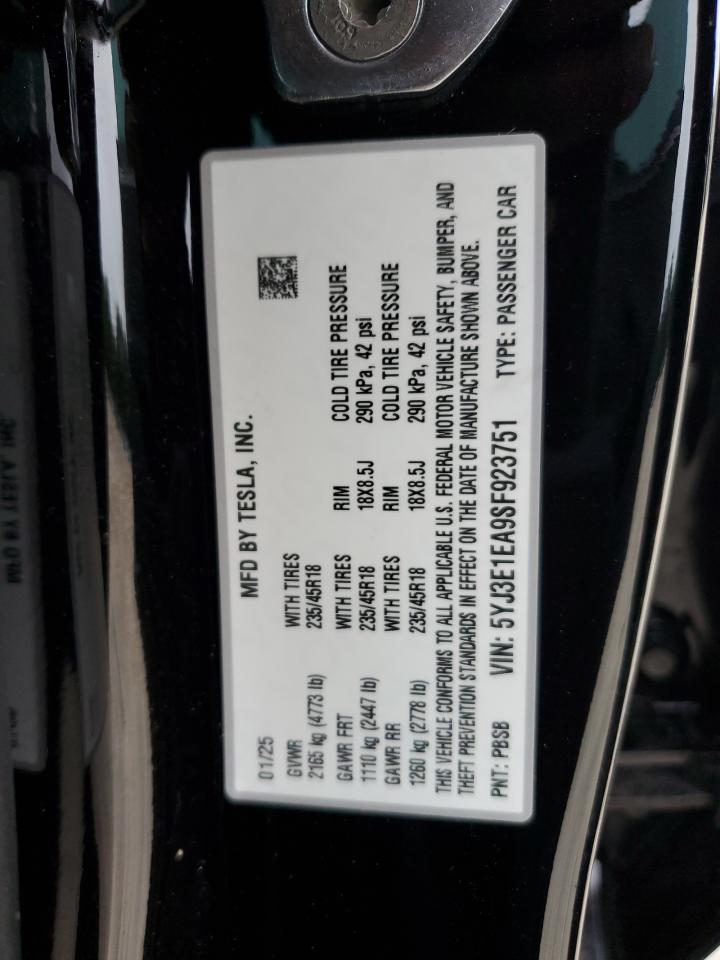 2025 TESLA MODEL 3