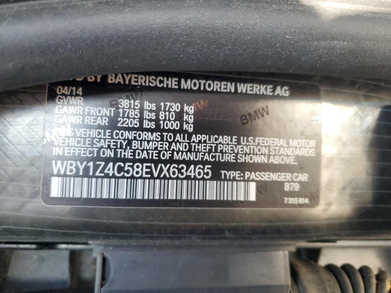 2014 BMW I3