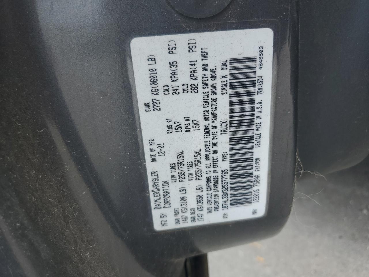 2002 DODGE Dakota